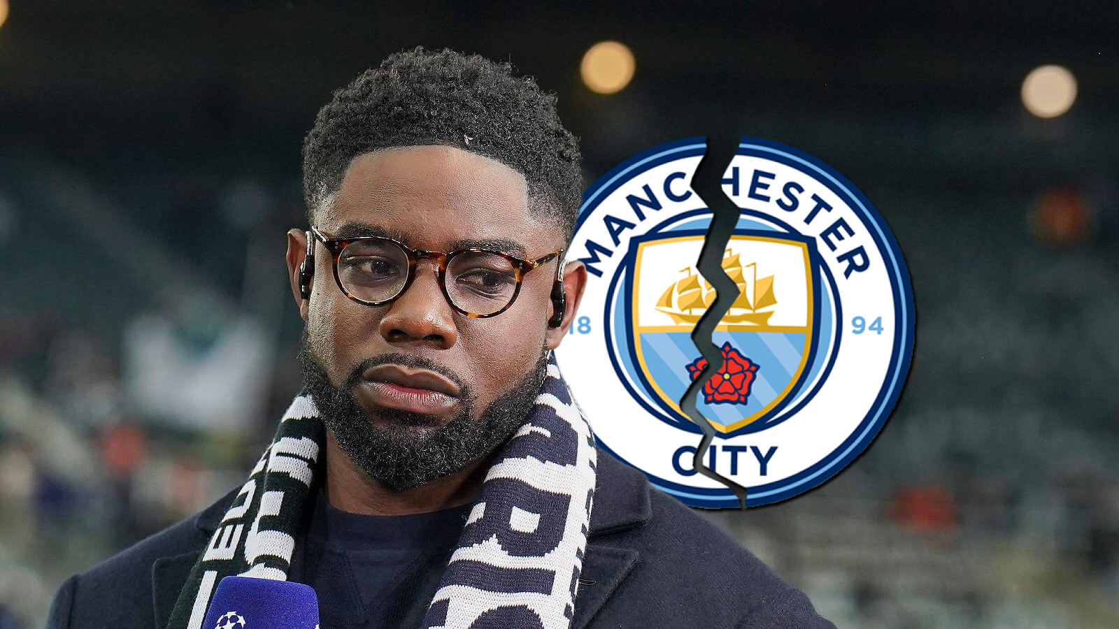 F365 Micah Richards with Cracked Man City badge 1