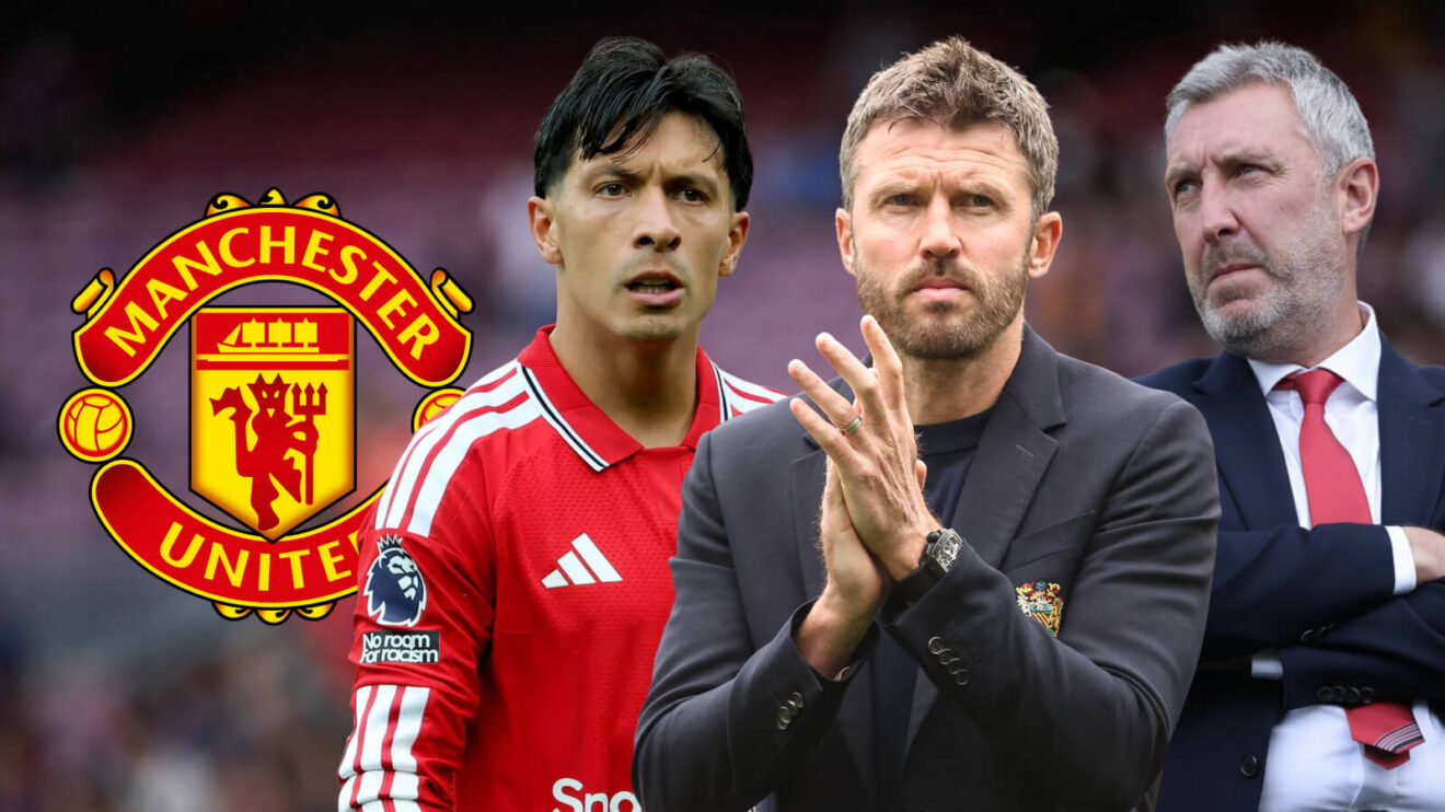 Jason Wilcox, Michael Carrick & Lisandro Martinez.