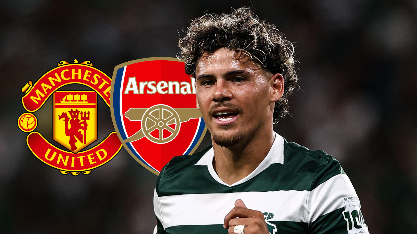 F365 Maxi Araujo with Arsenal Man utd badges 1