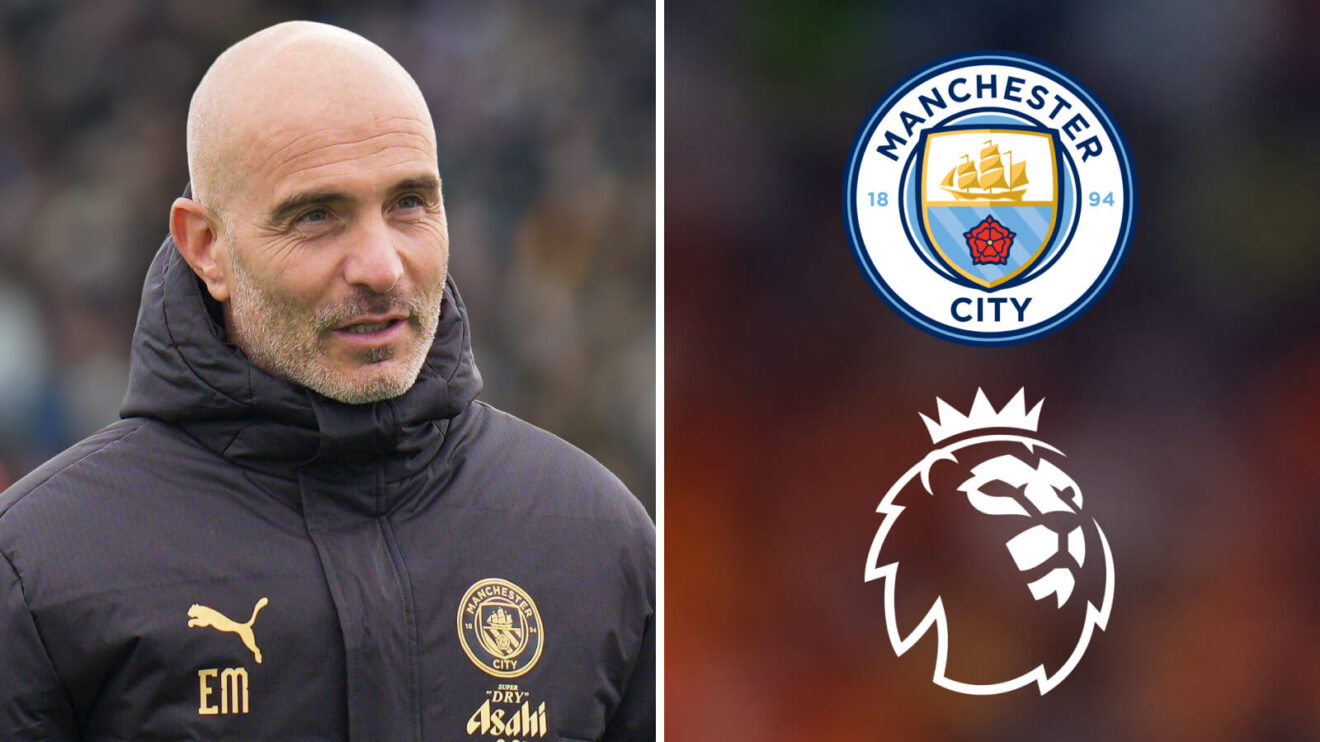 Male Metropolis head advisor Enzo Maresca as well as the Premier League logo difference
