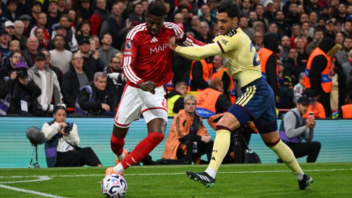 Arsenal and Nottingham Forest battle