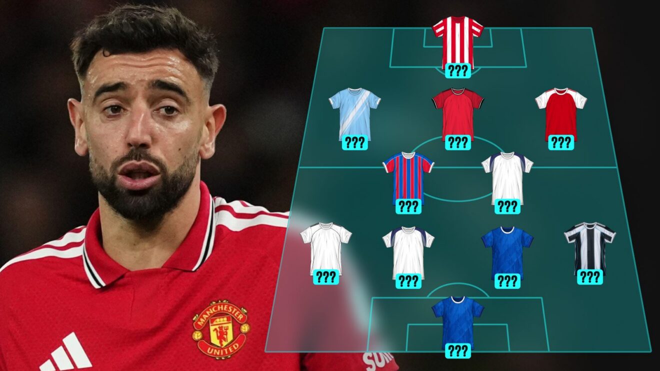 Bruno Fernandes, Premier League overrated XI graphic