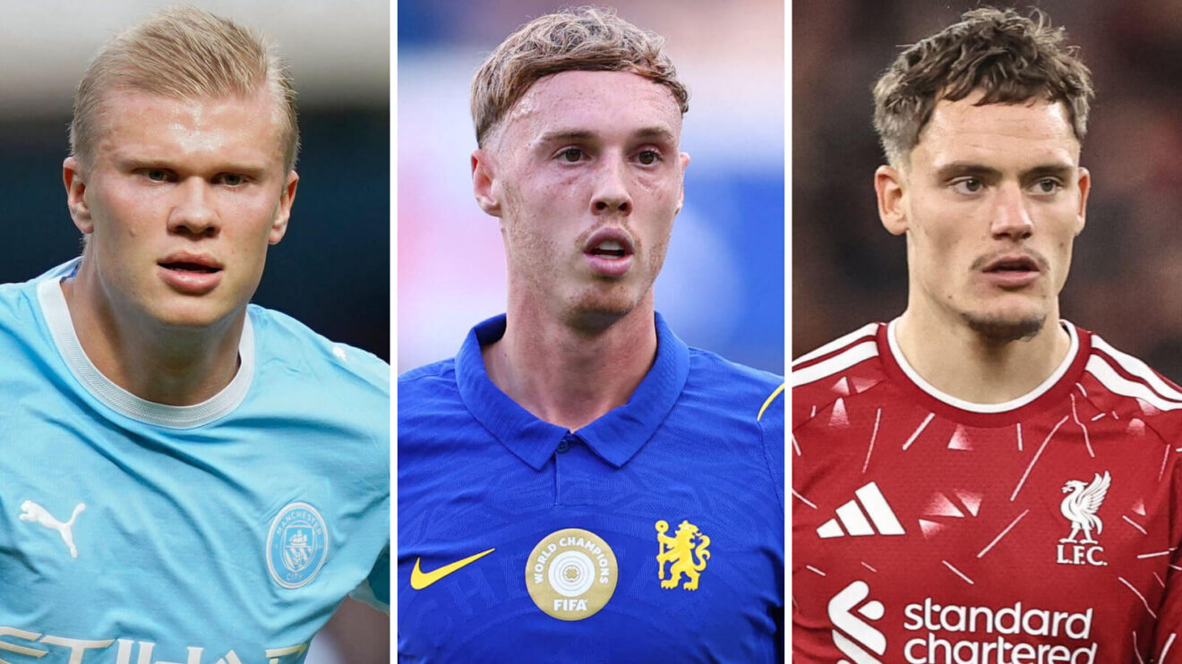 Erling Haaland, Cole Palmer and Florian Wirtz