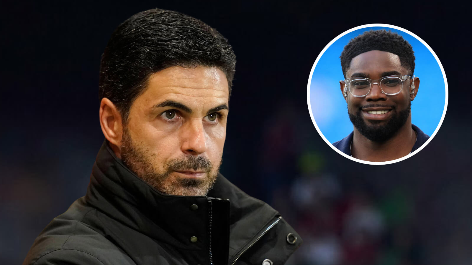 F365 Mikel Arteta with Micah Richards 1
